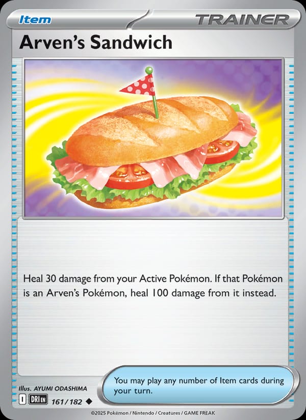 Arven's Sandwich 161/182 Destined Rivals Pokémon card