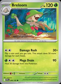 Breloom 006/182 Common – Destined Rivals Pokémon card
