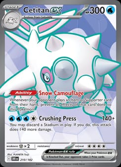 Cetitan ex 210/182 Ultra Rare – Destined Rivals Pokémon card