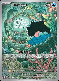 Clamperl 195/182 Illustration Rare – Destined Rivals Pokémon card
