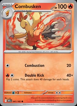Combusken 041/182 Common – Destined Rivals Pokémon card