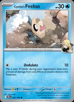 Cynthia's Feebas 052/182 Common – Destined Rivals Pokémon card