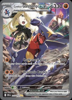 Cynthia's Garchomp ex 232/182 Special Illustration Rare – Destined Rivals Pokémon card