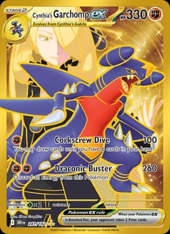 Cynthia's Garchomp ex 241/182 Hyper Rare – Destined Rivals Pokémon card
