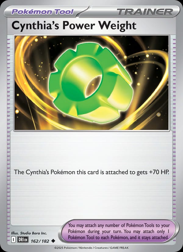 Cynthia's Power Weight 162/182 Destined Rivals Pokémon card