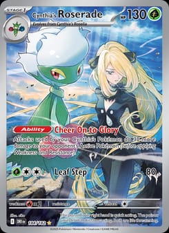Cynthia's Roserade 184/182 Illustration Rare – Destined Rivals Pokémon card