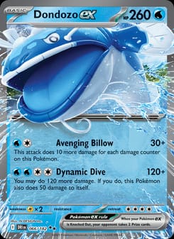 Dondozo ex 066/182 Double Rare – Destined Rivals Pokémon card