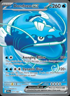Dondozo ex 211/182 Ultra Rare – Destined Rivals Pokémon card
