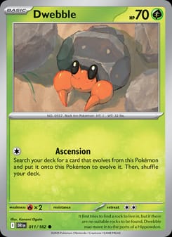 Dwebble 011/182 Common – Destined Rivals Pokémon card
