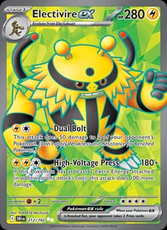 Electivire ex 212/182 Ultra Rare – Destined Rivals Pokémon card
