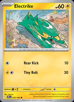 Electrike 075/182 Common – Destined Rivals Pokémon card