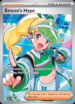 Emcee's Hype 220/182 Ultra Rare – Destined Rivals Pokémon card