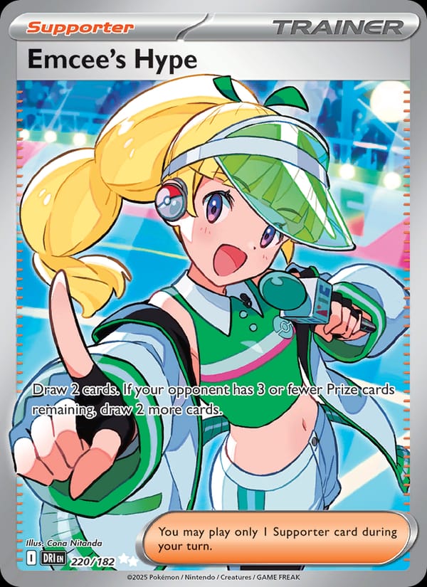Emcee's Hype 220/182 Destined Rivals Pokémon card