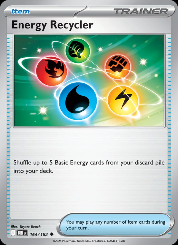 Energy Recycler 164/182 Destined Rivals Pokémon card
