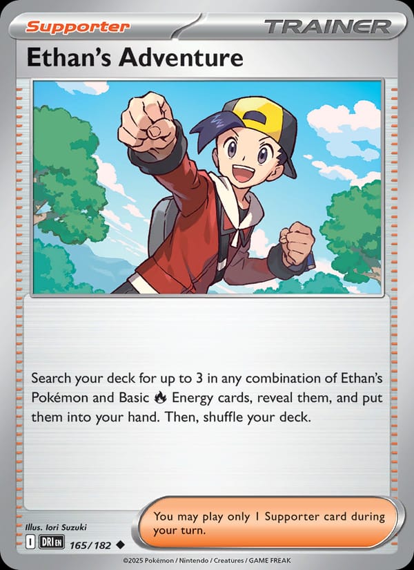 Ethan's Adventure 165/182 Destined Rivals Pokémon card
