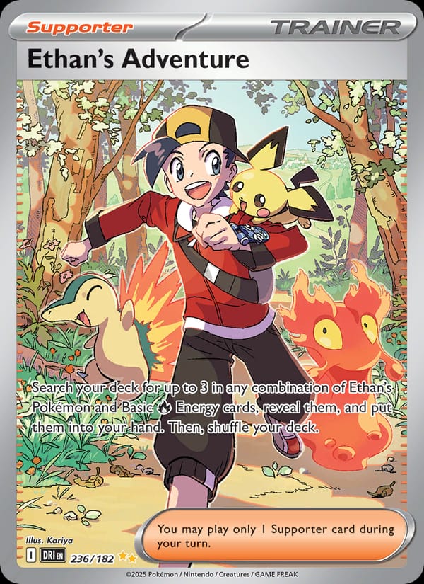 Ethan's Adventure 236/182 Destined Rivals Pokémon card