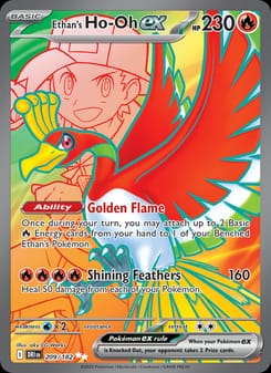 Ethan's Ho-Oh ex 209/182 Ultra Rare – Destined Rivals Pokémon card