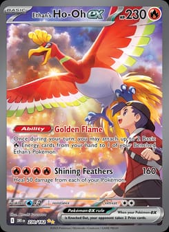 Ethan's Ho-Oh ex 230/182 Special Illustration Rare – Destined Rivals Pokémon card