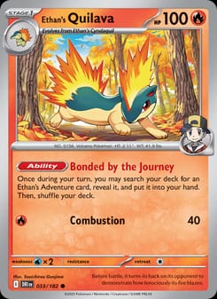 Ethan's Quilava 033/182 Common – Destined Rivals Pokémon card