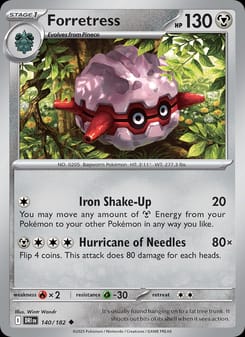 Forretress 140/182 Uncommon – Destined Rivals Pokémon card