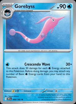 Gorebyss 056/182 Rare – Destined Rivals Pokémon card
