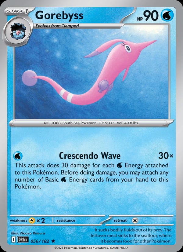 Gorebyss 056/182 Destined Rivals Pokémon card