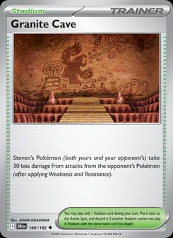 Granite Cave 166/182 Uncommon – Destined Rivals Pokémon card