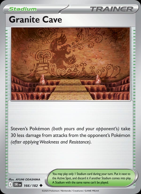 Granite Cave 166/182 Destined Rivals Pokémon card