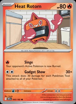Heat Rotom 043/182 Common – Destined Rivals Pokémon card