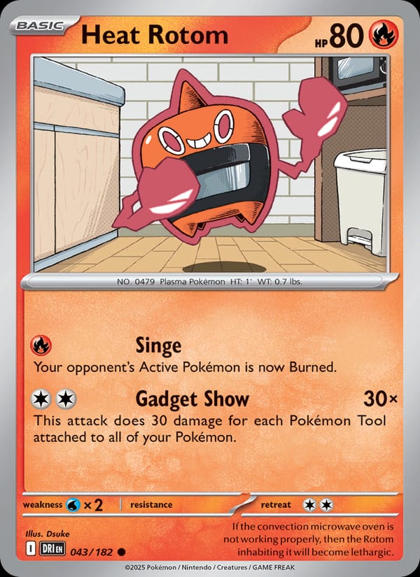 Heat Rotom 043/182 Destined Rivals Pokémon card
