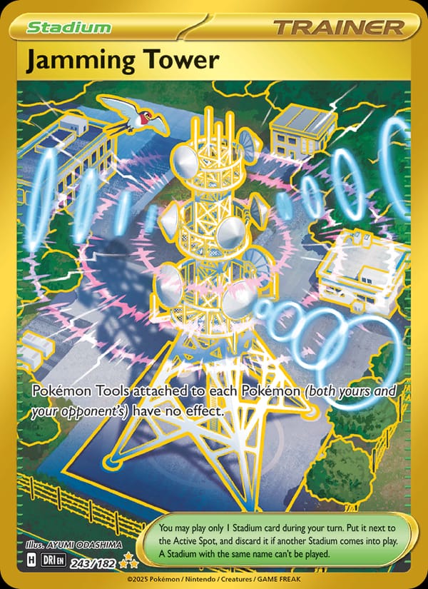 Jamming Tower 243/182 Destined Rivals Pokémon card