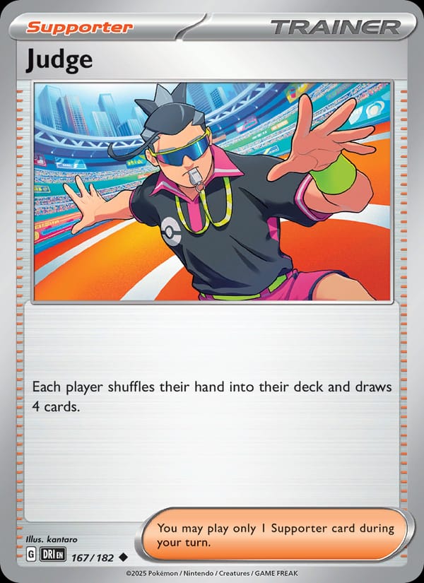 Judge 167/182 Destined Rivals Pokémon card