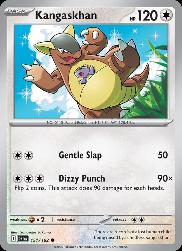Kangaskhan 151/182 Destined Rivals Pokémon card