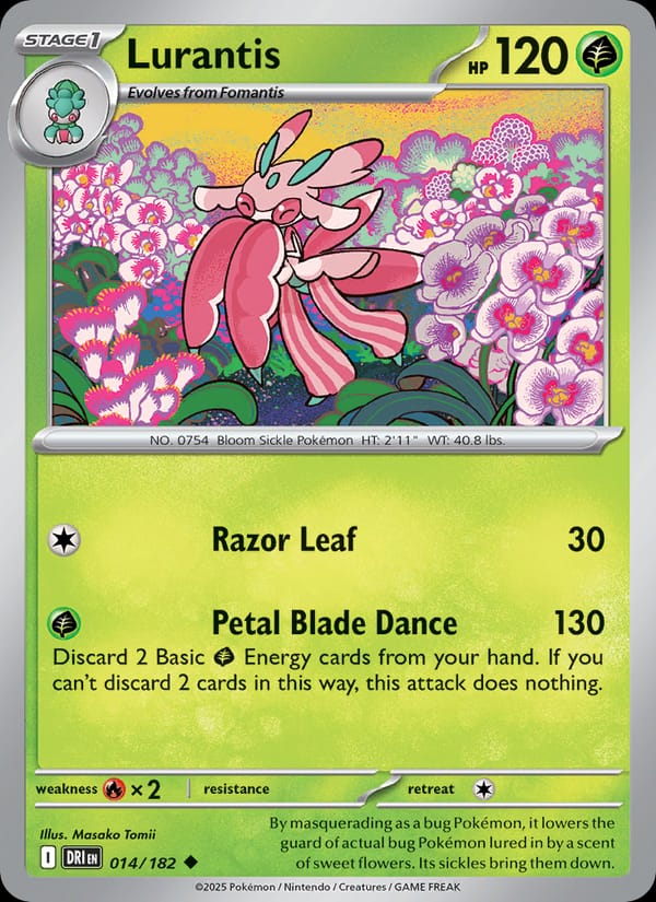 Lurantis 014/182 Destined Rivals Pokémon card