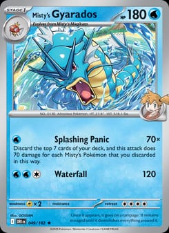 Misty's Gyarados 049/182 Rare – Destined Rivals Pokémon card