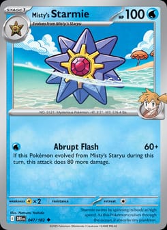 Misty's Starmie 047/182 Uncommon – Destined Rivals Pokémon card