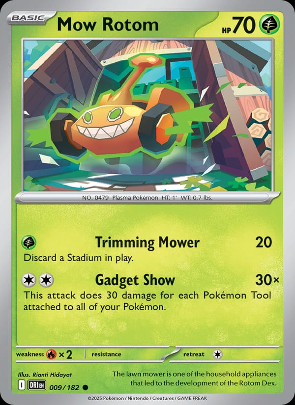 Mow Rotom 009/182 Destined Rivals Pokémon card
