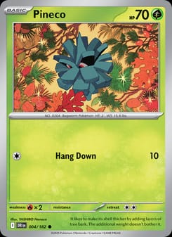 Pineco 004/182 Common – Destined Rivals Pokémon card