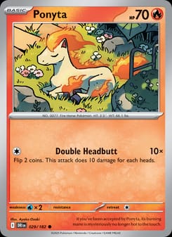 Ponyta 029/182 Common – Destined Rivals Pokémon card