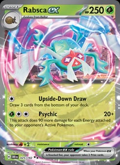 Rabsca ex 025/182 Double Rare – Destined Rivals Pokémon card