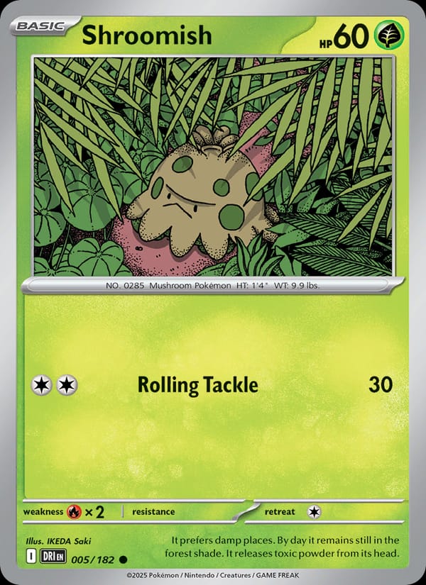 Shroomish 005/182 Destined Rivals Pokémon card