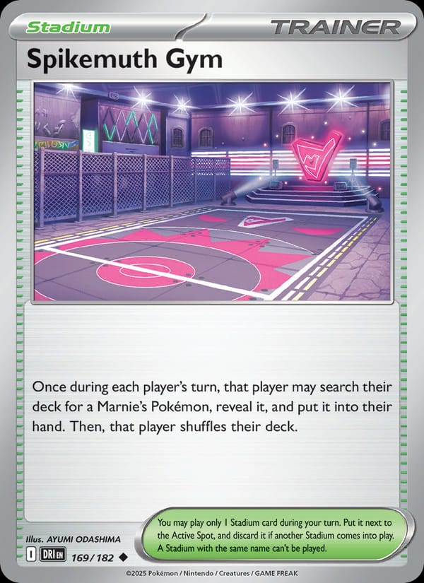 Spikemuth Gym 169/182 Destined Rivals Pokémon card