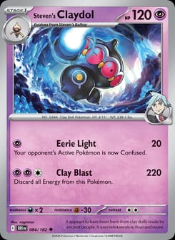 Steven's Claydol 084/182 Uncommon – Destined Rivals Pokémon card