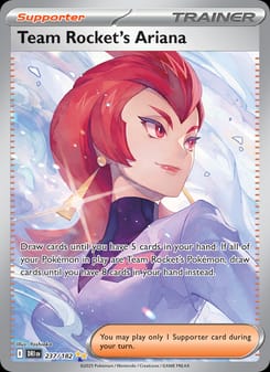 Team Rocket's Ariana 237/182 Special Illustration Rare – Destined Rivals Pokémon card