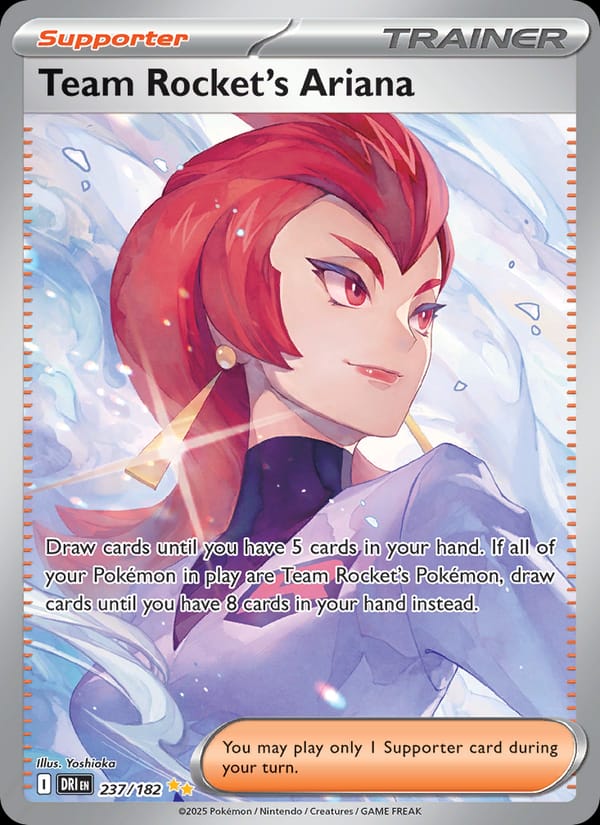 Team Rocket's Ariana 237/182 Destined Rivals Pokémon card