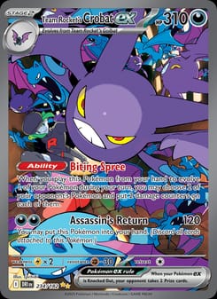 Team Rocket's Crobat ex 234/182 Special Illustration Rare – Destined Rivals Pokémon card