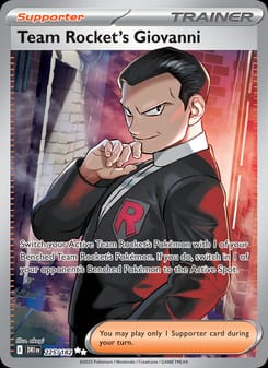Team Rocket's Giovanni 225/182 Ultra Rare – Destined Rivals Pokémon card