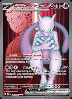 Team Rocket's Mewtwo ex 213/182 Ultra Rare – Destined Rivals Pokémon card