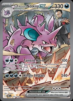 Team Rocket's Nidoking ex 233/182 Special Illustration Rare – Destined Rivals Pokémon card