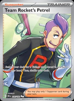 Team Rocket's Petrel 226/182 Ultra Rare – Destined Rivals Pokémon card